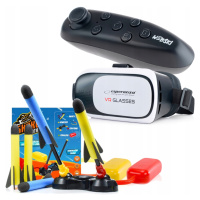 dárek Pod Stromeček Brýle Vr Brýle 3D 360 Stupňů+gamepad+vystřelovač Raket