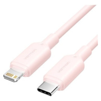 Vention USB 2.0 Type-C Male to Lightning Male 3A Cable 2M Pink PVC Type