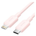 Vention USB 2.0 Type-C Male to Lightning Male 3A Cable 2M Pink PVC Type