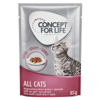 Míchané výhodné balení Concept for Life želé & omáčka 24 x 85 g - All Cats v omáčce a želé