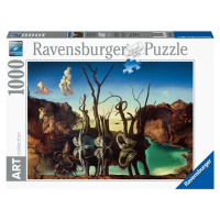 Ravensburger Dali: Labutě odrážející slony 1000 dílků