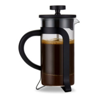 Konvička french press se stlačovacím sítkem 300 ml, černá