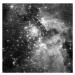 Fotografie Abstract background of stars in the galaxy, gaiamoments, 40 × 40 cm