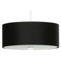 Černé závěsné svítidlo s textilním stínidlem ø 30 cm Herra – Nice Lamps