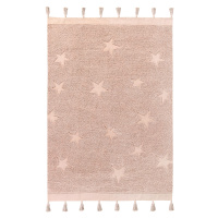 Lorena Canals koberce Přírodní koberec, ručně tkaný Hippy Stars Vintage Nude - 120x175 cm