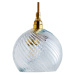 EBB & FLOW EBB & FLOW Závěsná lampa Rowan zlatá/křišťálová Ø 15,5 cm