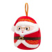 SQUISHMALLOWS Vánoční ozdoba Santa s brýlemi - Nick, 10 cm