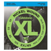 D'Addario EXL165 Regular Light Top/Medium Bottom - .045 -.105