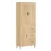 vidaXL Skříň highboard dub sonoma 69,5 x 34 x 180 cm kompozitní dřevo