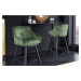 LuxD Designová barová židle Natasha zelený samet