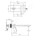 IDEAL STANDARD Conca Tap Umyvadlová baterie pod omítku, výtok 220 mm, chrom A7372AA