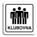 Accept Piktogram "klubovna II" (80 × 80 mm) (bílá tabulka - černý tisk)