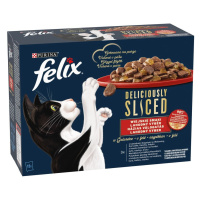 Felix Deliciously Sliced lahodný výběr maso v želé 12x80g