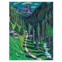 Obrazová reprodukce Mountain Landscape, Ernst Ludwig Kirchner, 30 × 40 cm