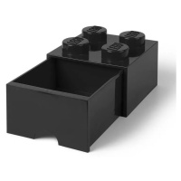 Lego® stolní box 4 se zásuvkou černý