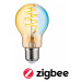 PAULMANN Filament 230V Smart Home Zigbee 3.0 LED žárovka E27 7,5W měnitelná bílá stmívatelné zla