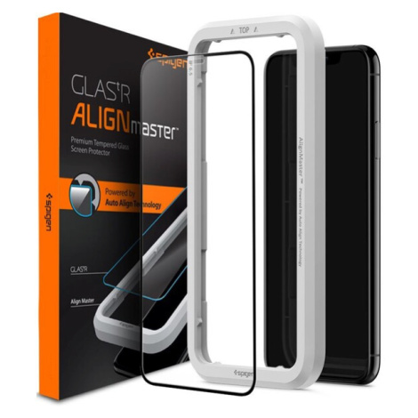 Spigen 3D tvrzené sklo Align FC Apple iPhone 11 Pro/XS/X černé