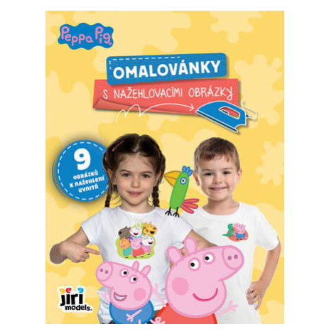 Jiri Models Omalovánky s nažehlovacími obrázky Prasátko Peppa JM - Jiří Models