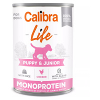 CALIBRA Life konzerva Puppy&Junior Chicken&rice pro štěňata 400 g