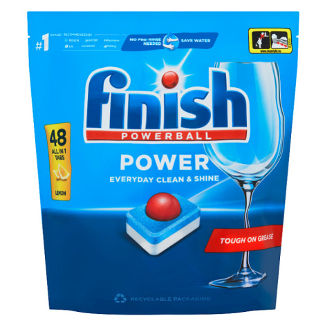 Finish Powerball Power All in 1 Lemon tablety do myčky nádobí 48 ks 768g