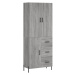 vidaXL Skříň highboard šedá sonoma 69,5 x 34 x 180 cm kompozitní dřevo