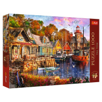 Puzzle Premium Plus - Čajový čas: Přímořský přístav 1000 dílků 68,3x48cm v krabici 40x27x6cm - T