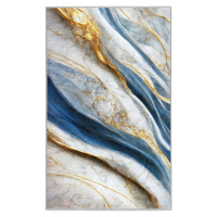 Modrý pratelný koberec 80x150 cm Golden Spill – Mila Home