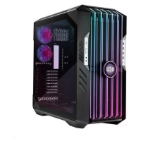 Cooler Master case HAF 700 EVO, ARGB, průhledná bočnice, šedá