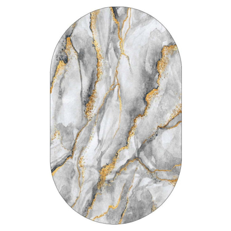 Koberec v šedo-zlaté barvě 80x120 cm – Rizzoli