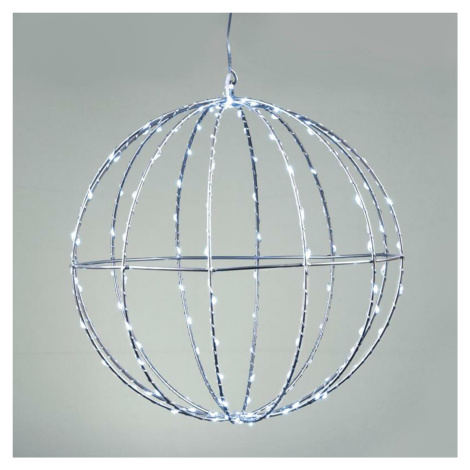 ACA Lighting Vánoční LED venkovní koule 240 led 40cm studená bílá X0624024226