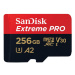 Paměťová karta SANDISK EXTREME PRO microSDXC 256GB 200/140 MB/s UHS-I U3 (SDSQXCD-256G-GN6MA)