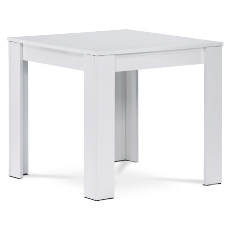 Jídelní stůl PLEIOSPILOS 80x80 cm, bílý Autronic