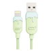 Kabel Lightning na USB, gumový, 1,5m, CC, zelená/modrá