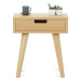 Benlemi Designový noční stolek se šuplíkem LUNA přírodní Zvolte kvalitu dřeva: 1. Dubový masiv t