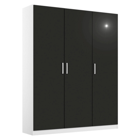 Rauch Möbel ŠATNÍ SKŘÍŇ S OTOČNÝMI DVEŘMI, šedá, bílá cm