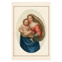 Fotografie Painting Sistine Madonna of Raphael 16th century, Grafissimo, 26.7x40 cm