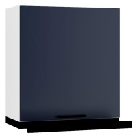 Kuchyňská skříňka Max W60/68 Slim Pl s černou kapucí granát