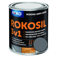 Barva samozákladující Rokosil akryl 3v1 RK 300 1100 šedá střední, 0,6 l