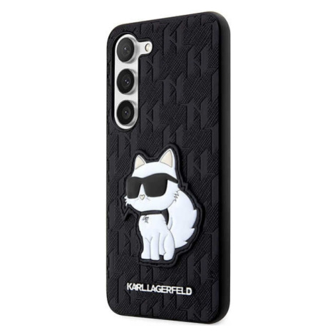 Karl Lagerfeld KLHCS23MSAKLHCPK hard silikonové pouzdro Samsung Galaxy S23 PLUS 5G black Saffian