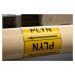 Páska na značení potrubí Signus M25 - PLYN Samolepka 100 x 77 mm, délka 1,5 m, Kód: 25815