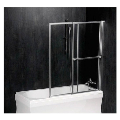 Polysan OLBIA vanová zástěna 140x123 cm stříbrná 30 317
