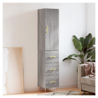 vidaXL Skříň highboard šedá sonoma 34,5 x 34 x 180 cm kompozitní dřevo