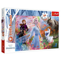 TREFL - Puzzle 24 Maxi Hledání dobrodružství Disney Frozen 2