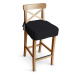 Dekoria Sedák na židli IKEA Ingolf - barová, černá, barová židle Ingolf, Etna, 705-00