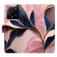 iSaprio flip pouzdro Pink Leaves pro Xiaomi 13T / 13T Pro