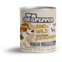 Joe & Pepper Dog hovězí maso a zvěřina s hráškem 6 × 800 g