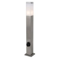 Venkovní lampa ocel 80 cm s paticí IP44 - Malios