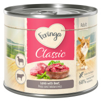 Feringa konzervy, 12 x 200 g - 30 % sleva - Menu Duo - dvě příchutě: Jehněčí a hovězí Menu Duo -