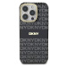 Zadní kryt DKNY PC/TPU Repeat Pattern Tonal Stripe Magsafe pro Apple iPhone 16 Pro, černá