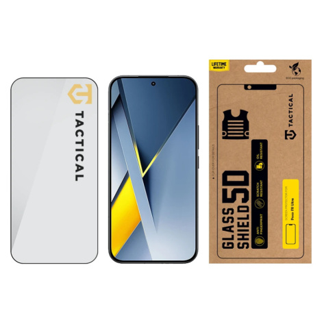 Tvrzené sklo Tactical Glass Shield 5D pro Poco F8 Ultra, černá